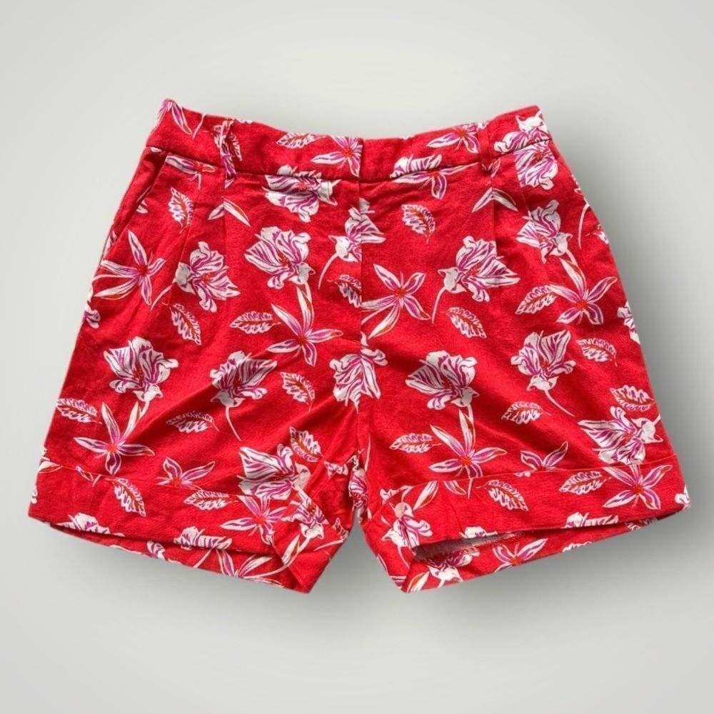 🎉5 for $45  🎉Joie Shorts Linen Blend Women Size 10 Red